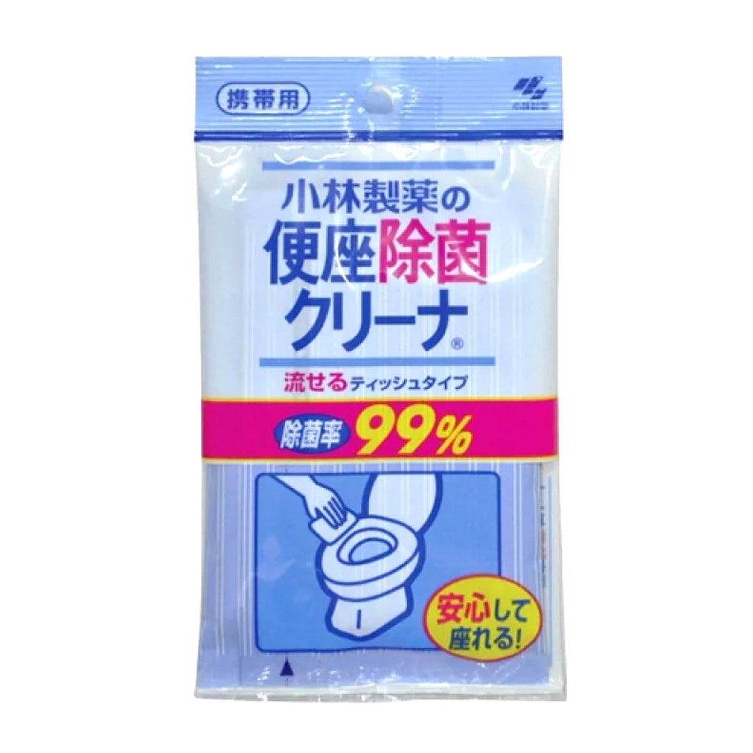 KOBAYASHI Toilet Seat Disinfectant Cleaner Flushable Tissue 10Pcs
