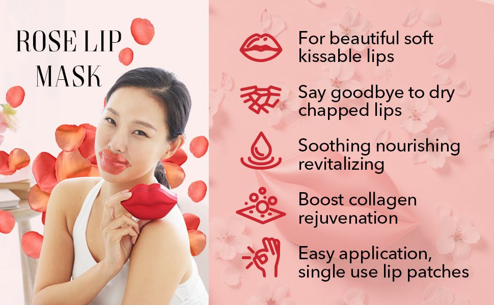 KOCOSTAR Romantic Rose Lip Mask 20Pcs