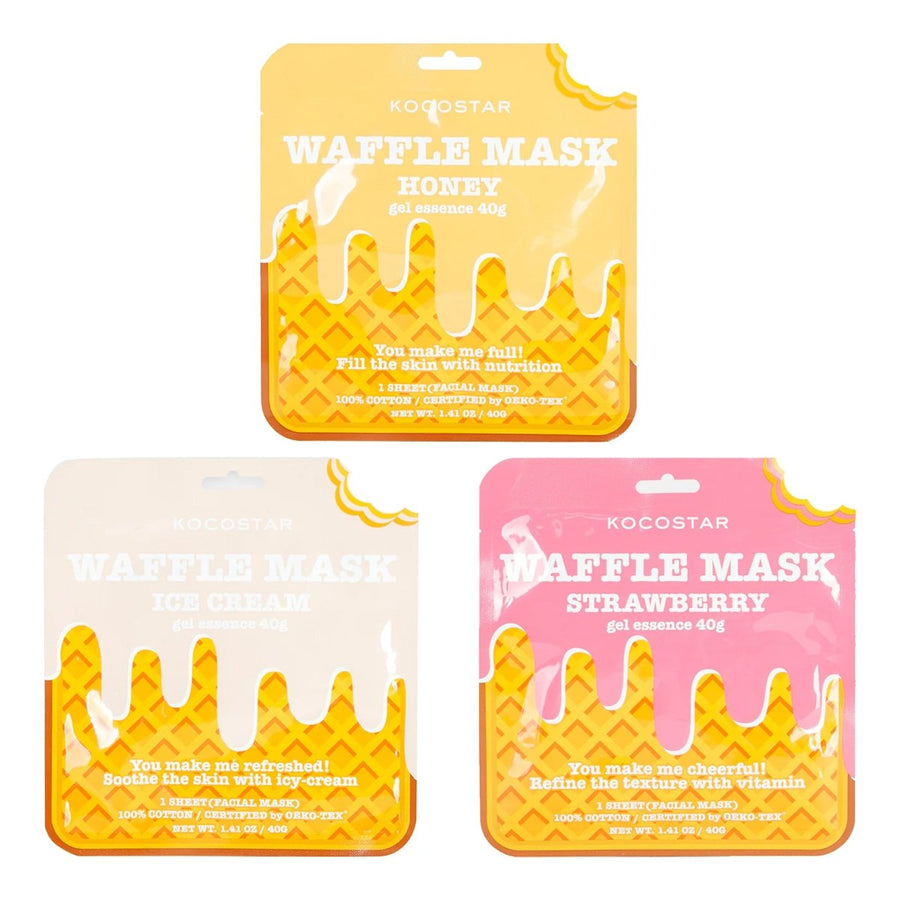 KOCOSTAR Waffle Mask 1Pcs - 3 Type to Choose