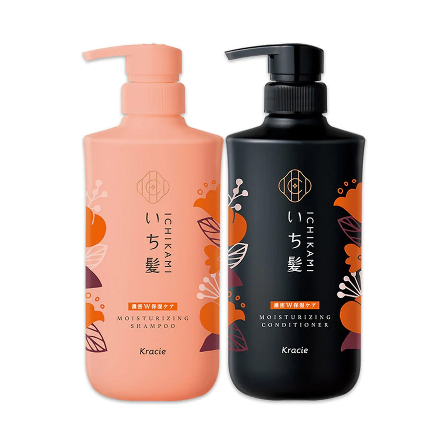 KRACIE ICHIKAMI Dense W Moisturizing Care Shampoo & Condition 480ml*2Health & Beauty
