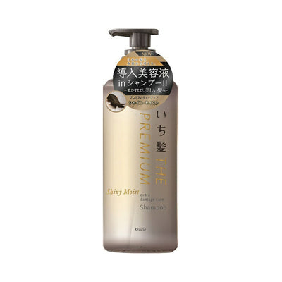 KRACIE Ichikami The Premium Extra Damege Care Shampoo Pump Shiny Moist 480ml - OCEANBUY.ca