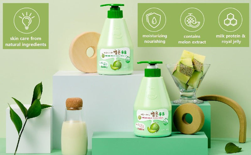 KWAILNARA Melon Milk Body Cleanser 560g - OCEANBUY.ca