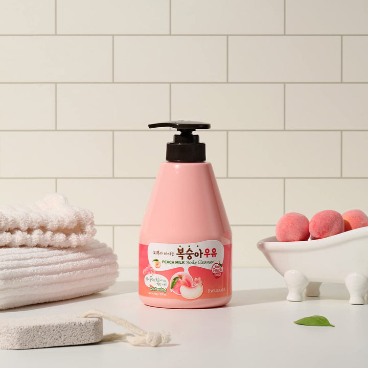 KWAILNARA Milk Body Cleanser 560g - Peach