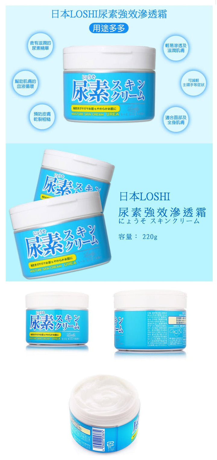 LOSHI Moist Aid Urea Skin Cream 220g