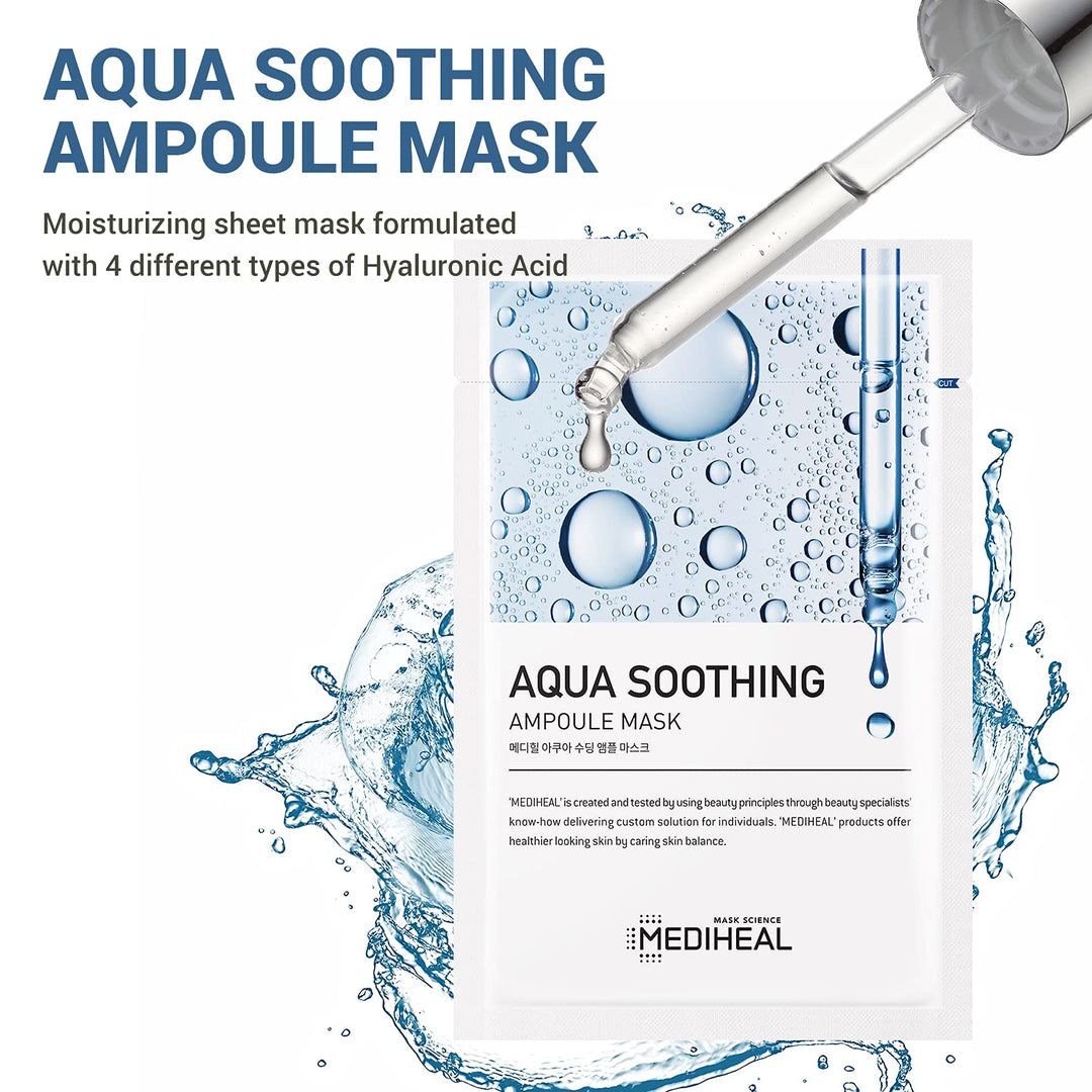 Mediheal Aqua Soothing Ampoule Mask 10sheets/box