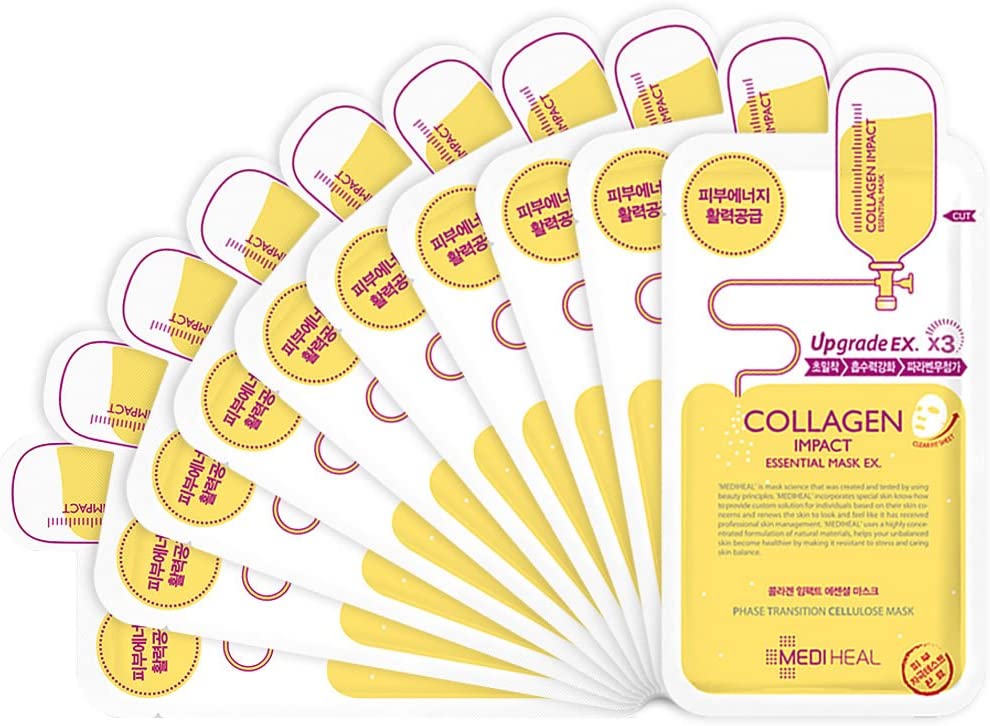 Mediheal Collagen Impact Essential Mask 10 Sheets - NEW PACKAGE