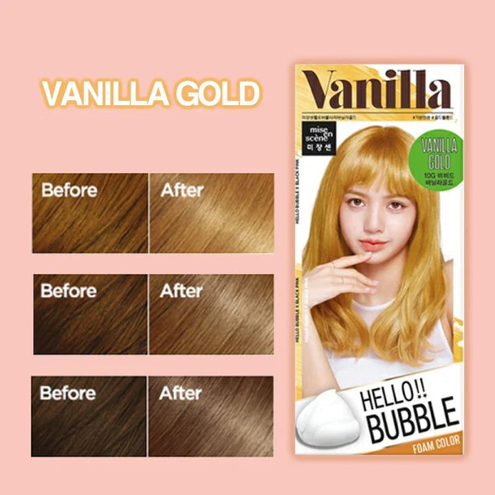 MISE EN SCENE Hello Bubble Foam Color Dye - 10G Vanilla Gold