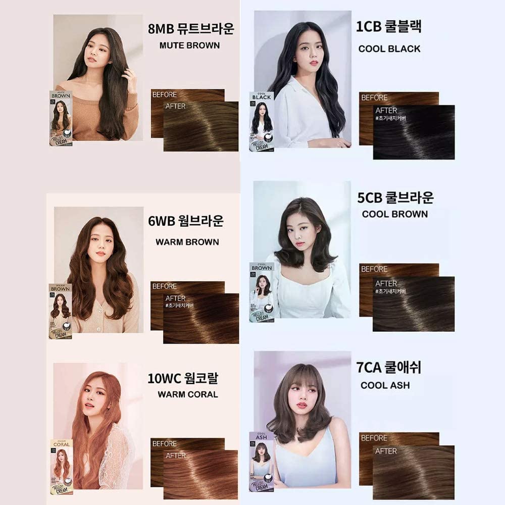 MISE EN SCENE Hello Cream Hair Color Series - 6 Types to choose