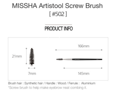 MISSHA Artistool Screw Brush #502 - OCEANBUY.ca
