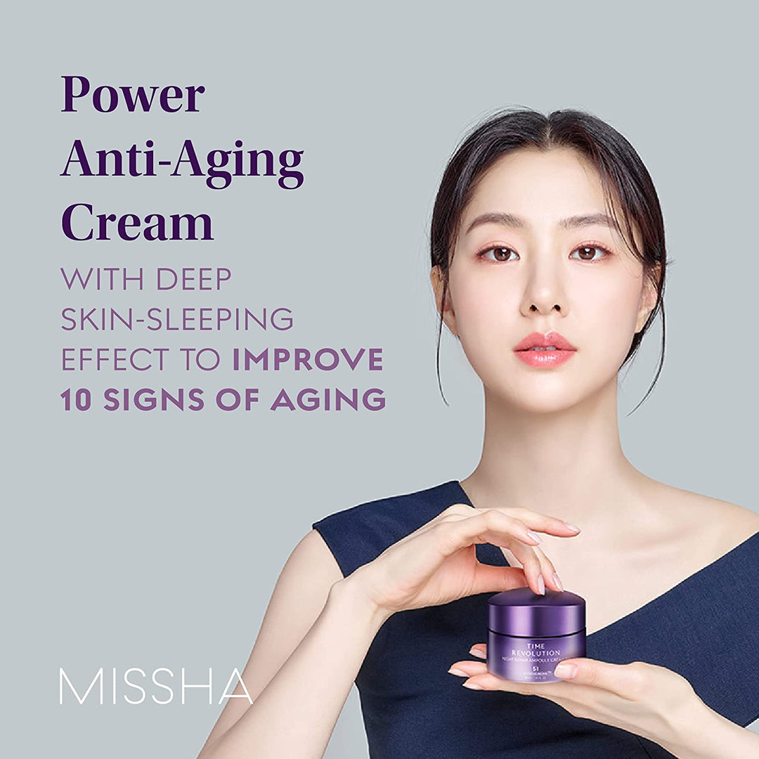 MISSHA Time Revolution Night Repair Ampoule Cream (5th Gen) 50ml oceanbuy.ca markham toronto free ship USA asian korean skincare