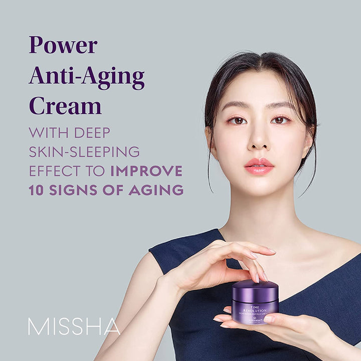 MISSHA Time Revolution Night Repair Ampoule Cream (5th Gen) 50ml oceanbuy.ca markham toronto free ship USA asian korean skincare
