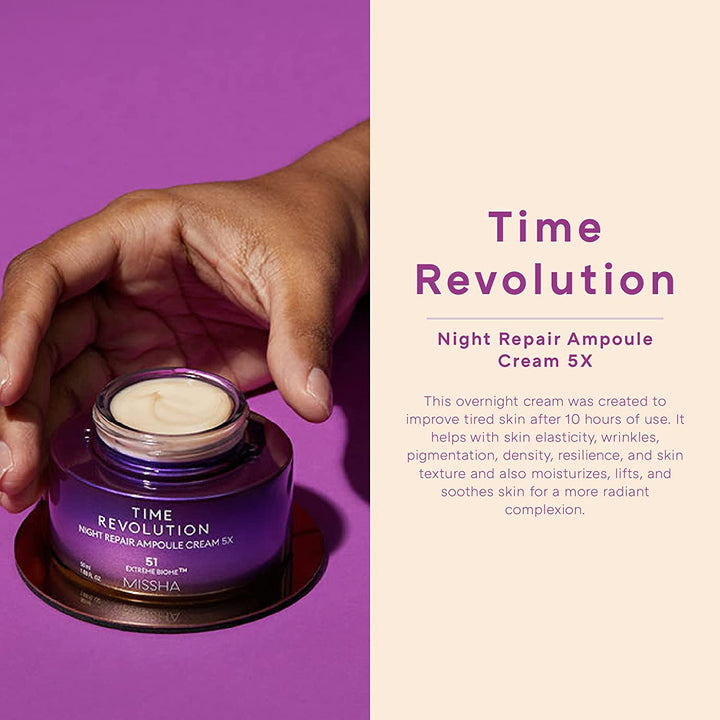 MISSHA Time Revolution Night Repair Ampoule Cream (5th Gen) 50ml oceanbuy.ca markham toronto free ship USA asian korean skincare