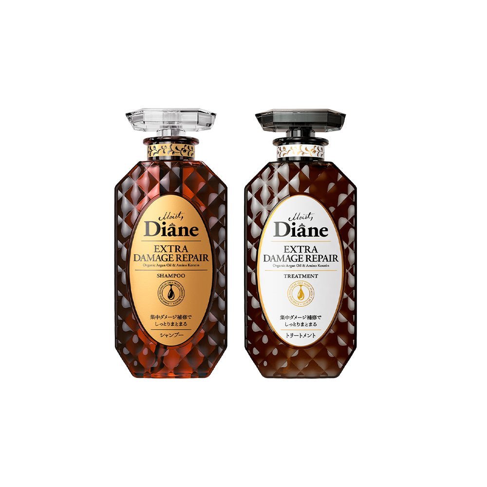 MOIST DIANE Extra Damage Repair Series Shampoo & Treatment Set - 450 ml x 2