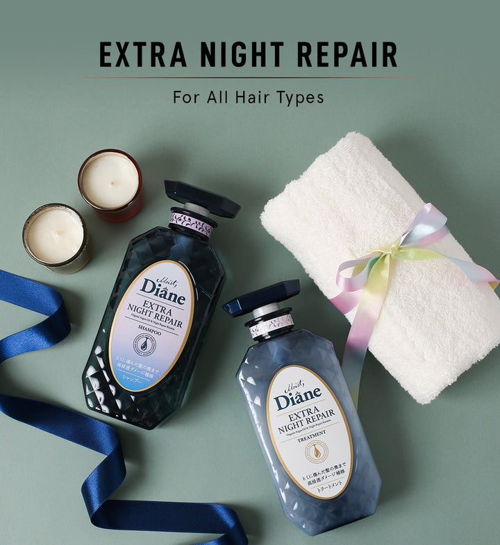 MOIST DIANE Extra Night Repair Shampoo/Treatment 450ml - 2 Type to Choose