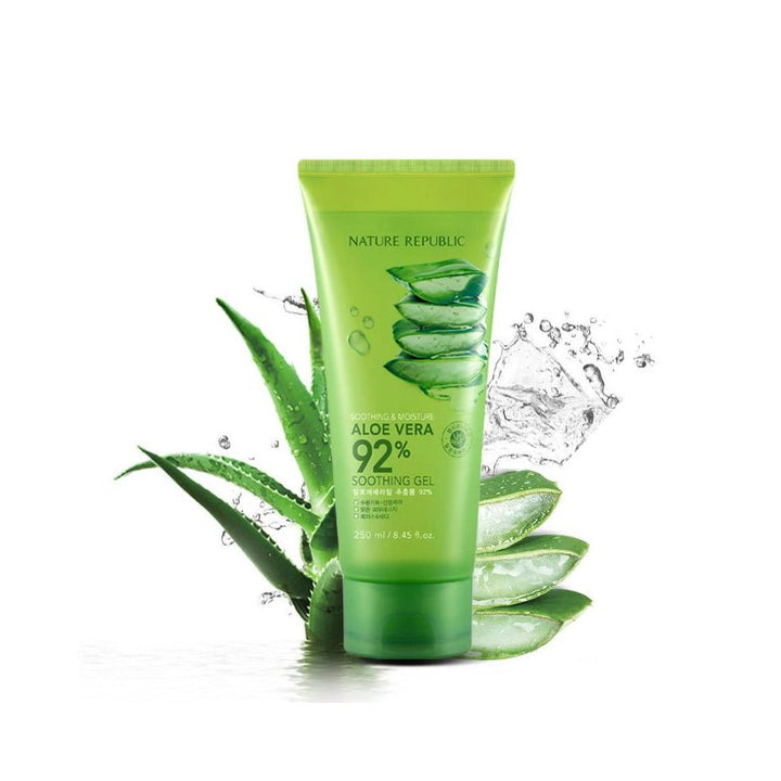 Nature Republic Soothing &amp; Moisture Aloe Vera 92% Soothing Gel Tube 250ml oceanbuy.ca markham toronto free ship USA asian korean skincare