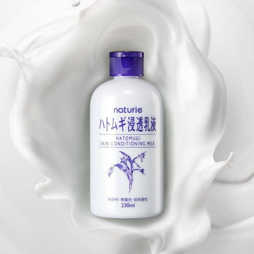 NATURIE Hatomugi Skin Conditioning Milk 230ml + Mini Skin Conditioner 50ml