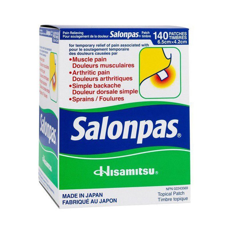 Hisamitsu Salonpas Pain Relieving Patches 140Pcs - OCEANBUY.ca