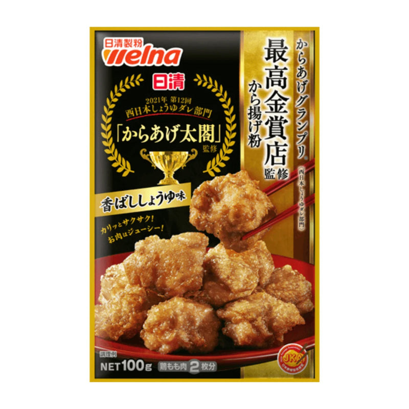 NISSIN Karaage Japanese Fried Chicken Flour Fragrant Soy Sauce Flavor 100g - OCEANBUY.ca