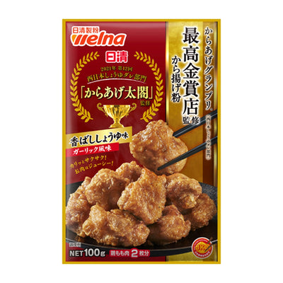 NISSIN Karaage Japanese Fried Chicken Flour Soy Sauce & Garlic 100g - OCEANBUY.ca
