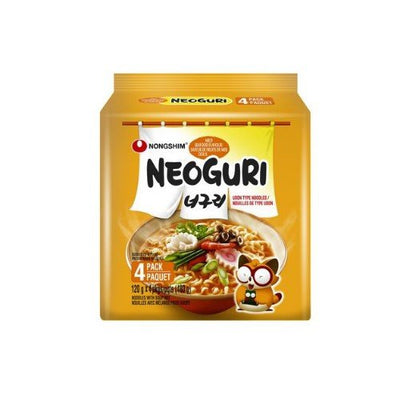 NONGSHIM Neoguri Mild Seafood Flavor Family Pack 120g*4Packs - OCEANBUY.ca