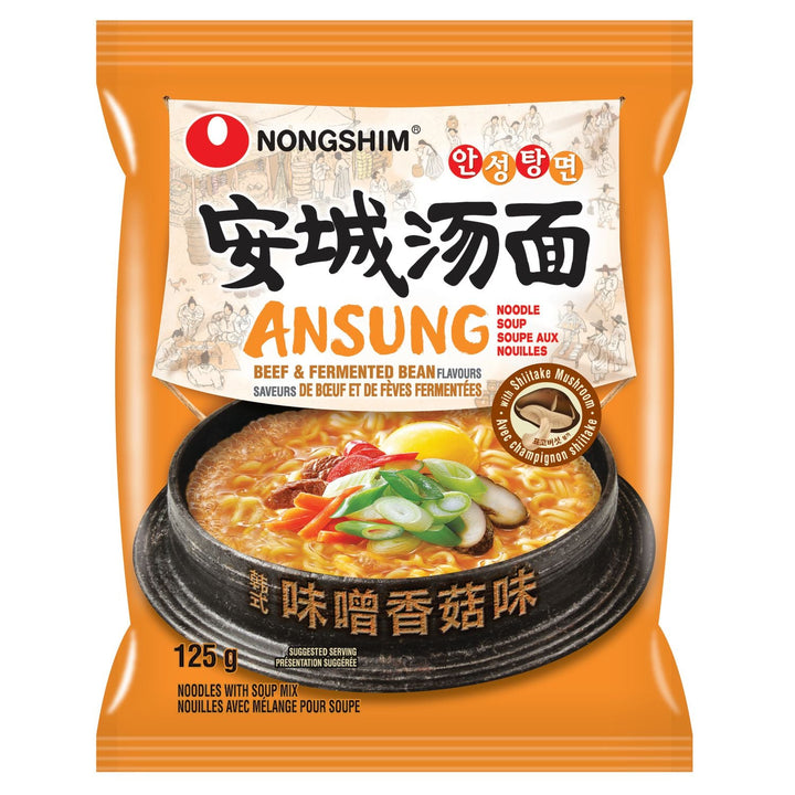 Nongshim Ansung Noodle Soup Family Pack 125g x 4