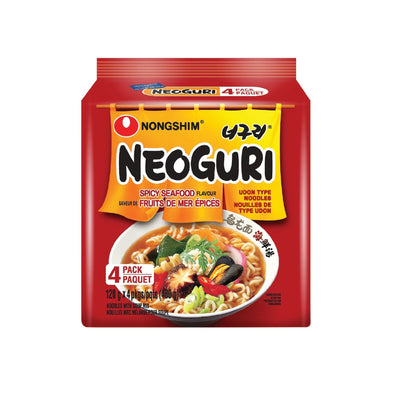 NONGSHIM NEOGURI SPICY SEAFOOD FLAVOR FAMILY PACK 120G*4PACKS - OCEANBUY.ca