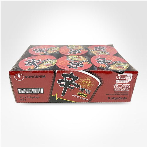 NONGSHIM Shin Spicy Ramen Cup Noodle 75g (pack of 6)