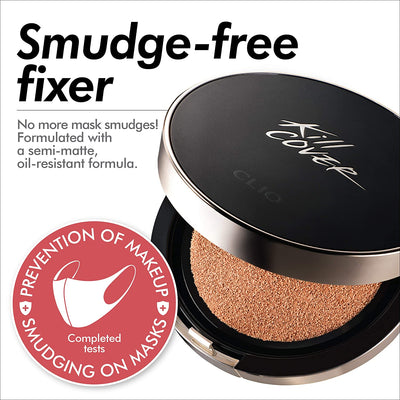 CLIO Kill Cover Fixer Cushion 15g*2 - 3 Color for Choose(With Refill Core) - OCEANBUY.ca