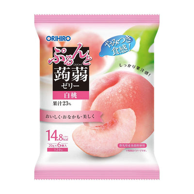 ORIHIRO Peach Flavour Konjac Jelly 20g*6Pcs - OCEANBUY.ca