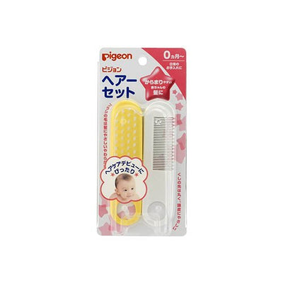 PIGEON Baby Comb &amp; Brush from 0 months - OCEANBUY.ca