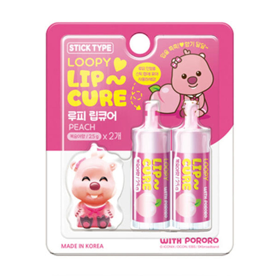 PORORO Loopy Lip Cure 2.5g*2 Sticks - PeachHealth & Beauty8809563632299