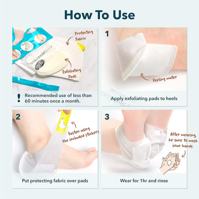PUREDERM Exfoliating Heel Mask 1 Pair - Peppermint - OCEANBUY.ca