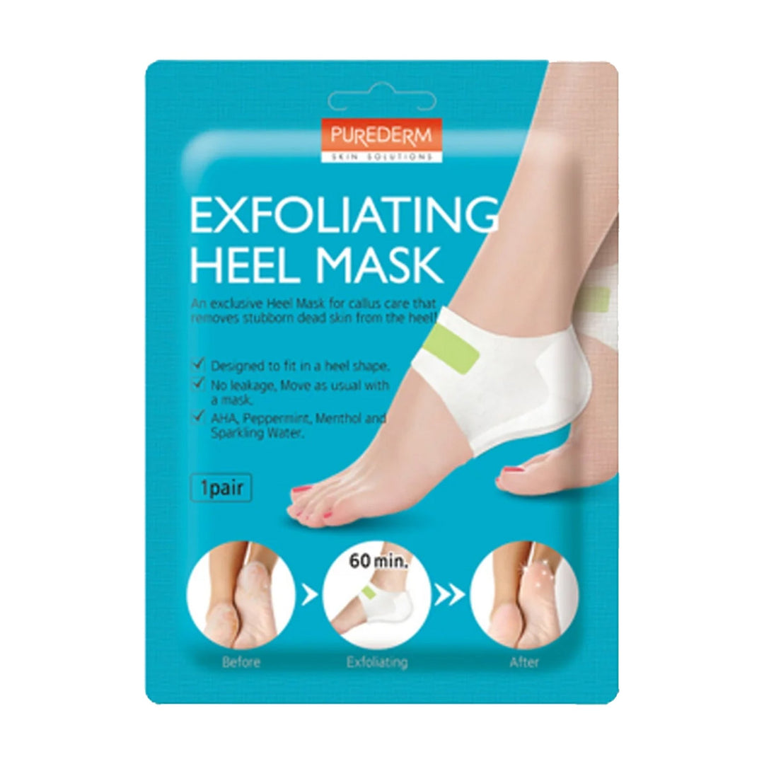 PUREDERM Exfoliating Heel Mask 1 Pair - PeppermintHealth & Beauty