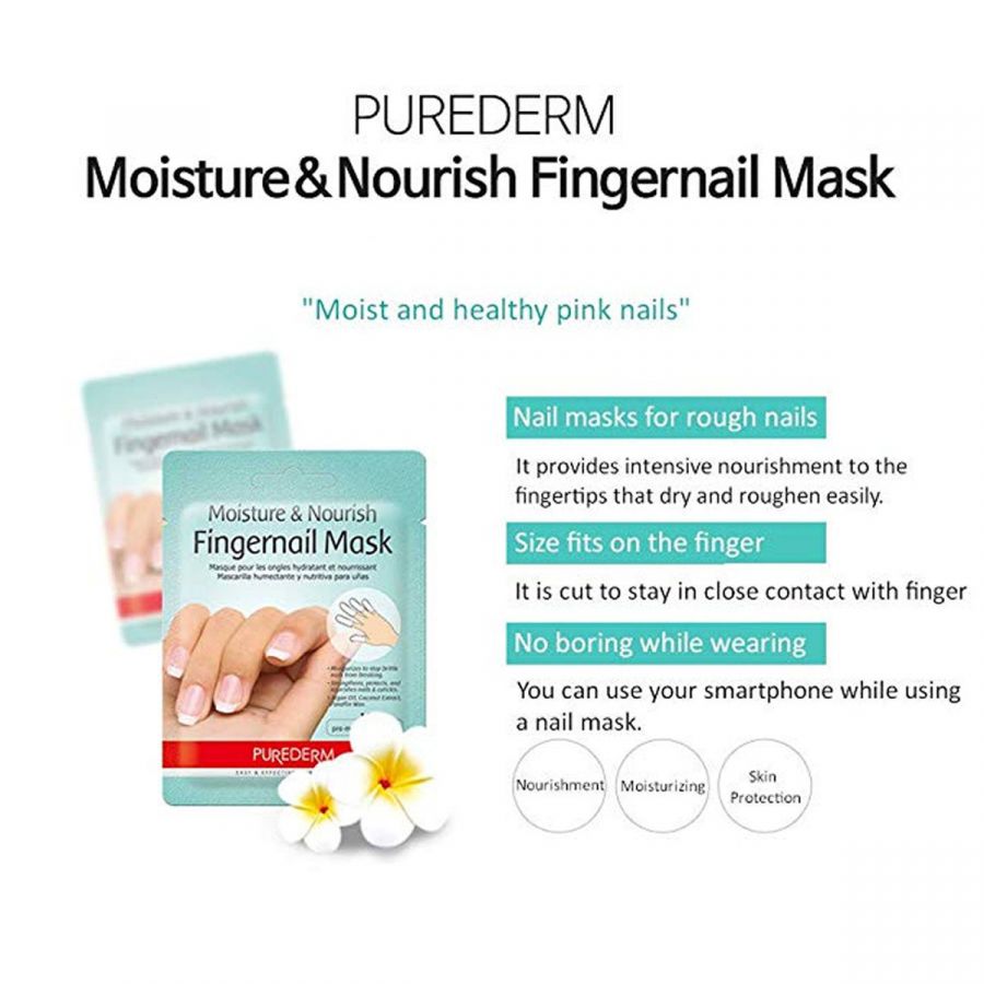 PUREDERM Moisture and Nourish Fingernail Mask 10Pcs