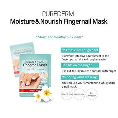 PUREDERM Moisture and Nourish Fingernail Mask 10Pcs - OCEANBUY.ca