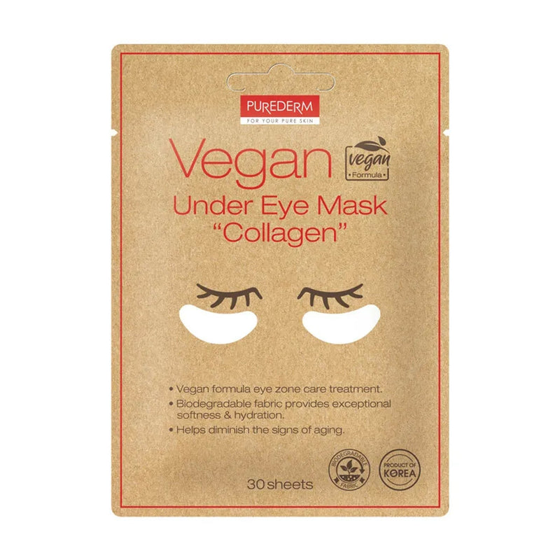 PUREDERM Vegan Under Eye Mask "Collagen" 30 Sheets - OCEANBUY.ca