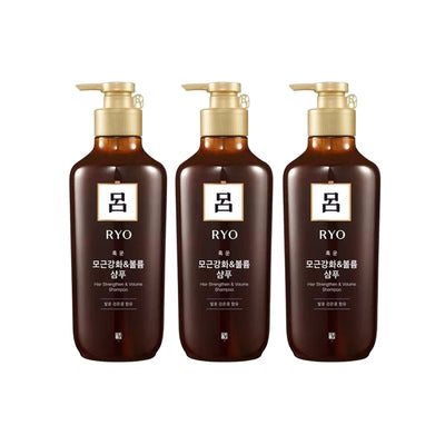 RYO Hair Strengthener Shampoo 400ml (3 Pack)
