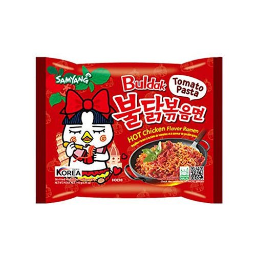 SAMYANG Halal Buldak Tomato Pasta Hot Chicken Flavor Ramen 5 Pack/Bag