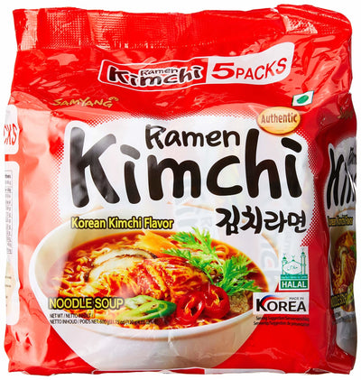 Samyang Kimchi Ramen Noodle Soup (5x120g) - OCEANBUY.ca