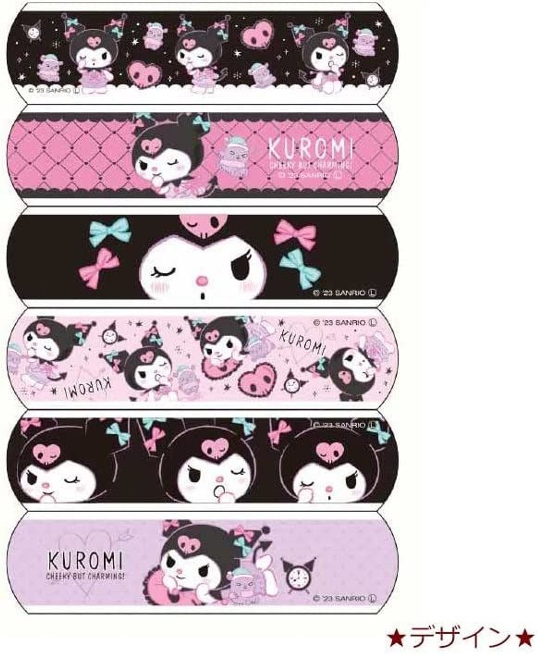 SANRIO Cute Aid Bandages 18Pcs - Kuromi