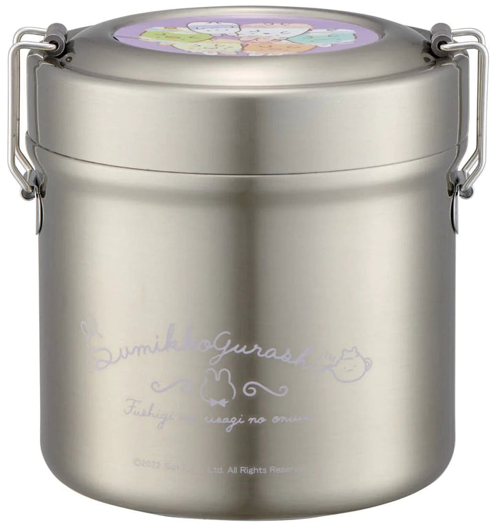 SKATER Cafe Bowl Stainless Steel Vacuum Insulation Food Jar 600ml - Sumikko Gurashi
