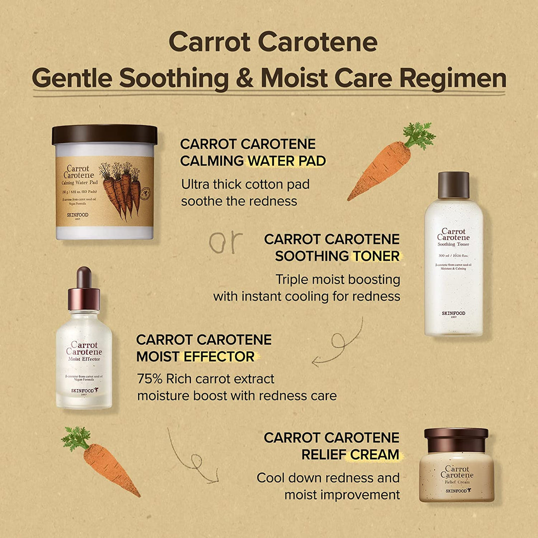 SKINFOOD Carrot Carotene Calming Water Pad 60 Sheets