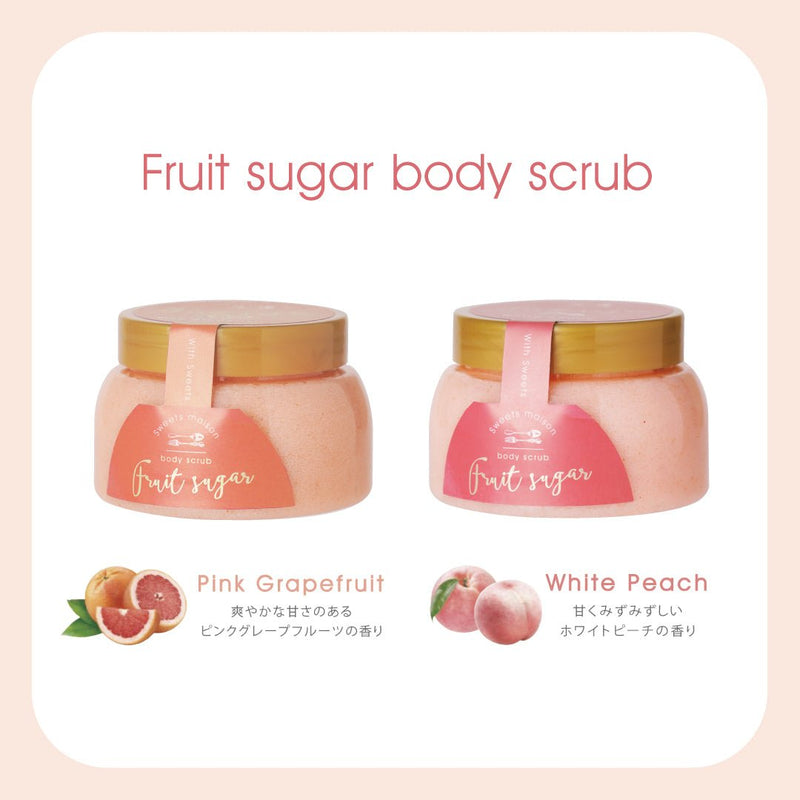 SWEETS MAISON Fruit Sugar Body Scrub 230g - Pink Grapefruit - OCEANBUY.ca