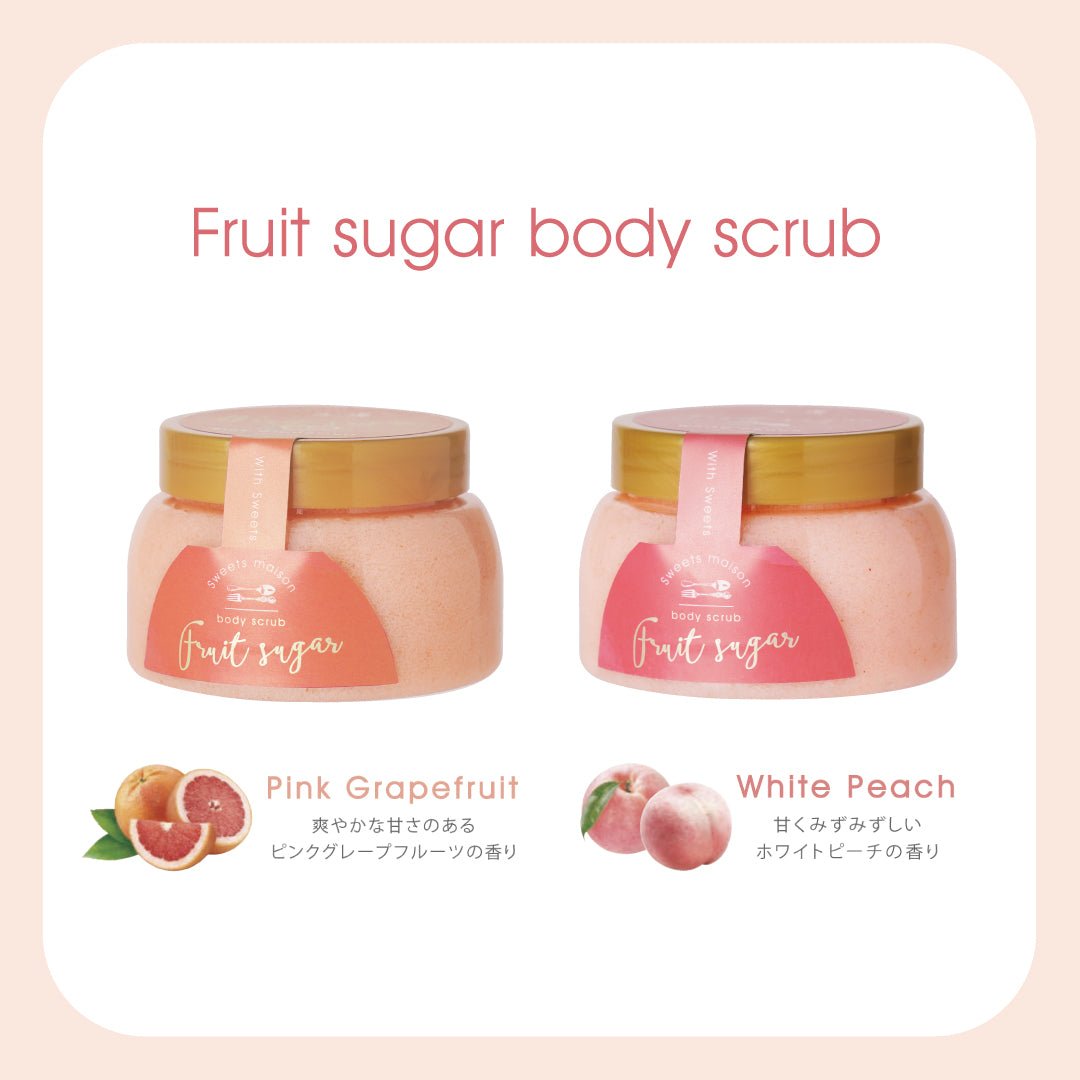 SWEETS MAISON Fruit Sugar Body Scrub 230g - White Peach