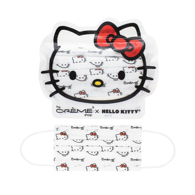 THE CREME SHOP x Hello Kitty© 3-Ply Disposable Protective Face Mask - Classic White - OCEANBUY.ca