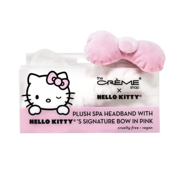 THE CREME SHOP x Hello Kitty© with Signature Bow (Pink) Plush Spa Headband
