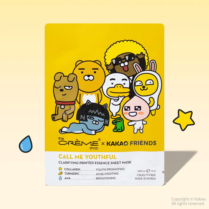 THE CREME SHOP x KAKAO FRIENDS Printed Essence Sheet Mask - 3 Types to choose
