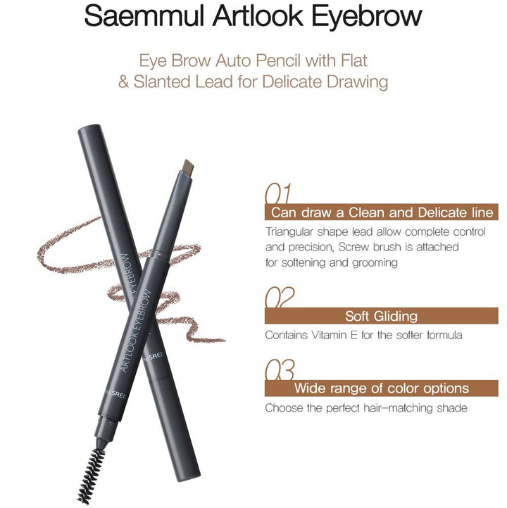 THE SAEM Saemmul Artlook Eyebrow 0.2g - 6 Color to choose