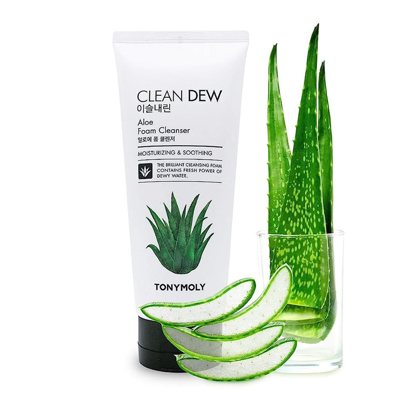 TONYMOLY Clean Dew Foam Cleanser 180ml - Aloe - OCEANBUY.ca