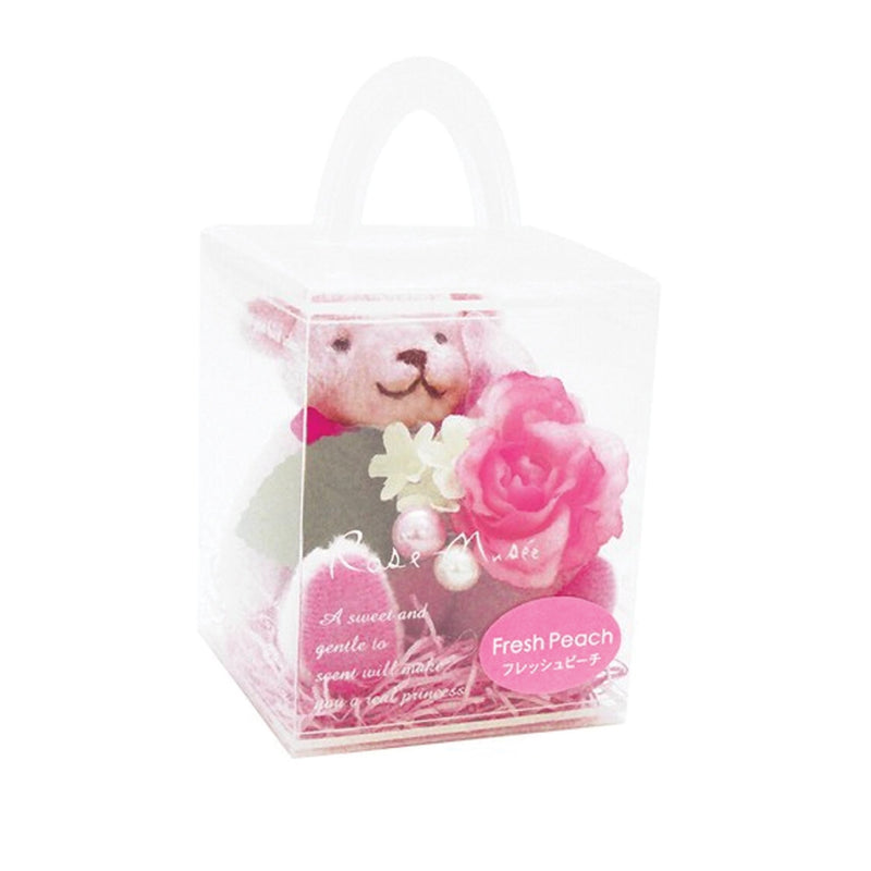 VANCCOL Cute Bear with a Brightly Colored Bouquet RO-15 Aroma Rose Bear Fresh peach scent - OCEANBUY.ca